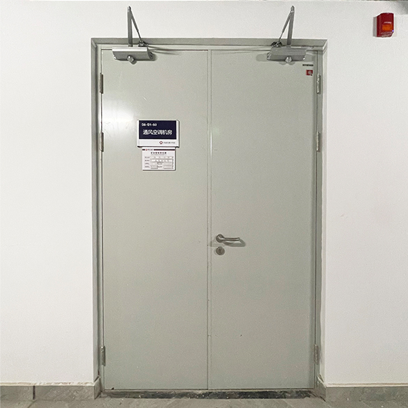 the fire door of the steel