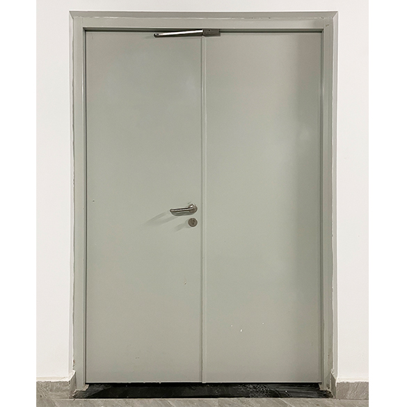 the fire door of the steel