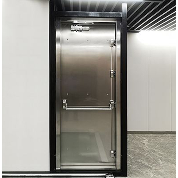 Anti-wind pressure fire door